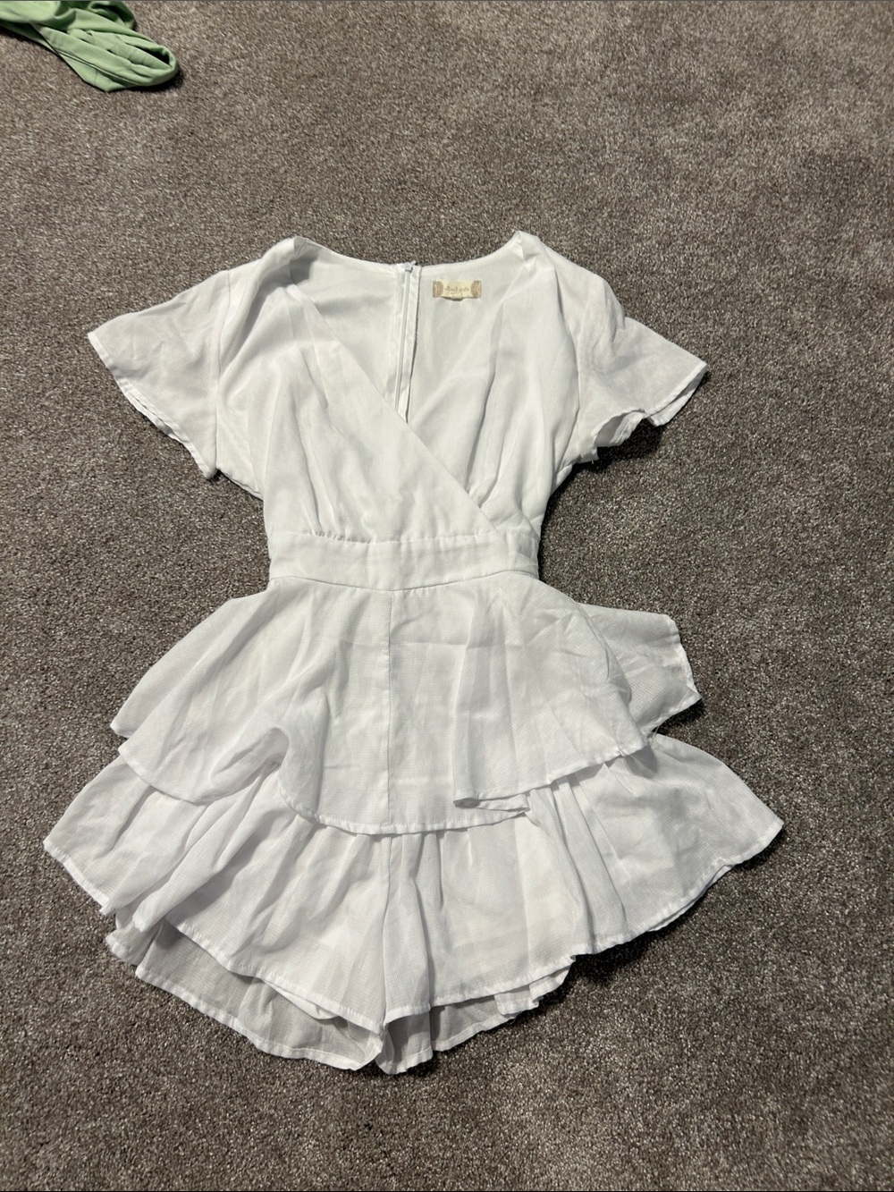 Altar'd State White Ruffle Dress